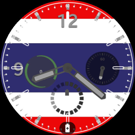 Thailand Flag Watchface Screen 2