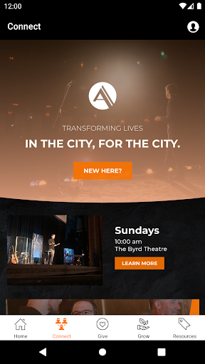 Area 10 Faith Community App Screen 2