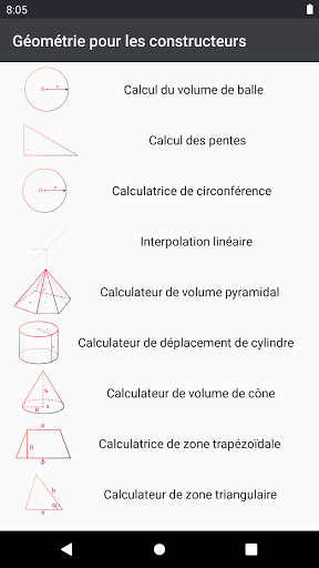 Aperçu de l'application
