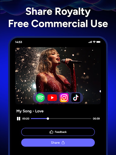 Screenshot of AI Music Maker - Melodia
