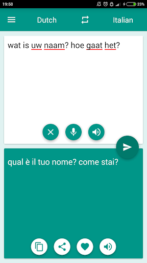 Dutch-Italian Translator Screen 2