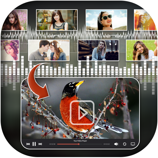 Photo Video Editor with Music  Icon