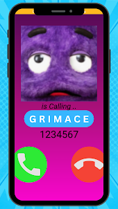 Scary grimace fake call