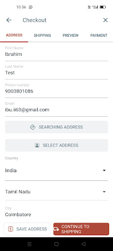 Android application Meat Basket screenshort