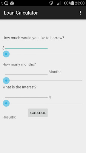 Android application Loan Calculator screenshort