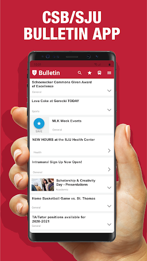 Android application CSB/SJU Bulletin screenshort