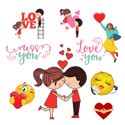 Stickers de amor  Icon
