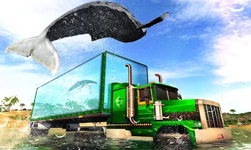 Sea Whale Transport Truck