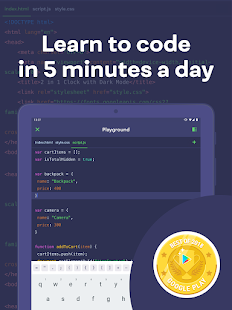 Aprenda codificação/programação: captura de tela do Mimo