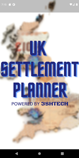 Android application UK Settlement Planner screenshort