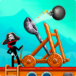 Cover Image of ดาวน์โหลด หนังสติ๊ก: Castle Clash กับ Stickman Pirates 1.3.5 APK