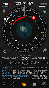 Compass 54 (All-in-One GPS, Weather, Map, Camera) لقطة شاشة