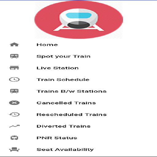 Android application IndianRailwayEnquiry screenshort