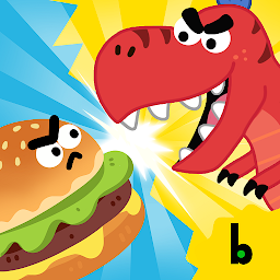 「Gogo Food vs Dinos - Kids Game」のアイコン画像