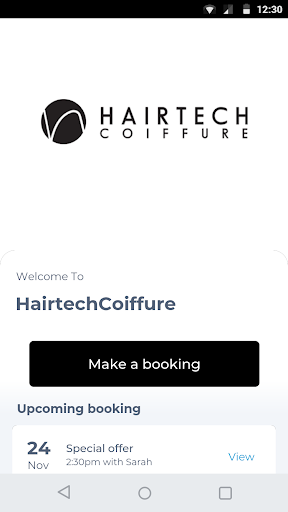 Android application HairtechCoiffure screenshort