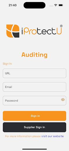 Android application iProtectU Audit screenshort