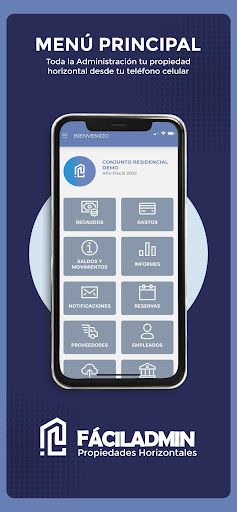Android application Faciladmin screenshort
