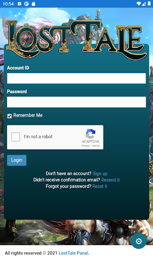 LostTale Account Screen 2