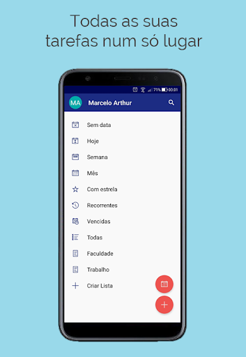Android application Klist - Gerenciador de tarefas screenshort