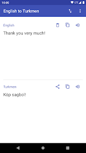 English to Turkmen Translator