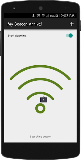Android application My Beacon Arrival screenshort