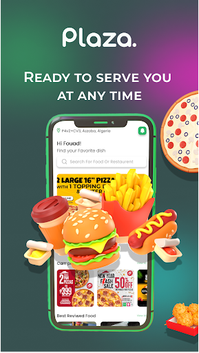 Android application Plaza: Food Delivery and more screenshort
