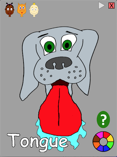 Learn Words: Parts of the Face Screen 2