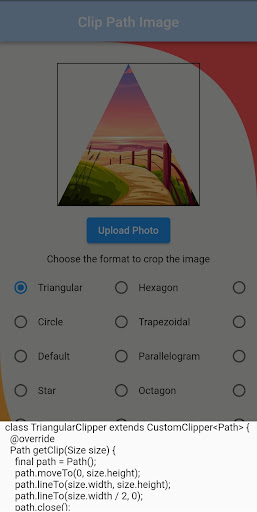 Flutter Cliped Image Screen 3