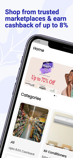 Android application SaveExtra: Real money cashback screenshort