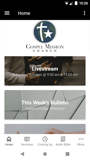 Android application Gospel Mission Church screenshort