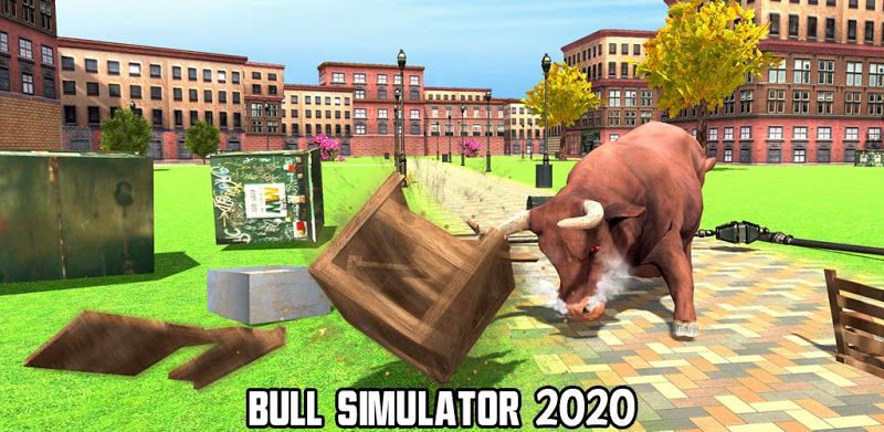 Angry Bull City Rampage: Wild Animal Attack Games
