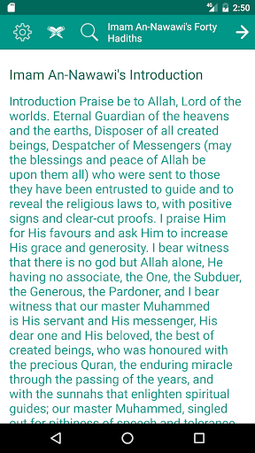40 Hadith Nawawi Screen 2