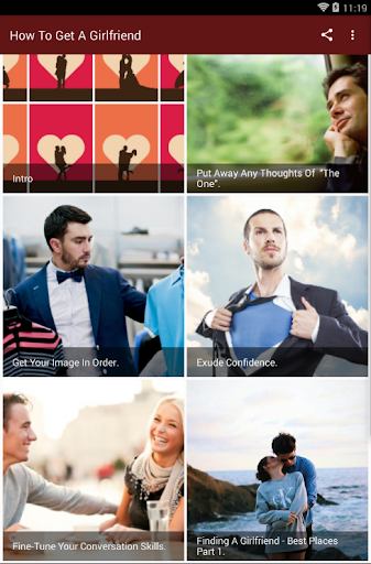 Android application HOW TO GET A GIRLFRIEND screenshort