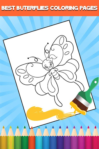 Butterfly Coloring Book Screen 2