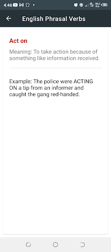 English Phrasal Verbs Screen 2