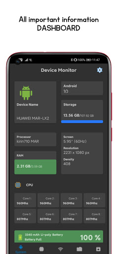 Android application CPU-Z - My Device Information screenshort