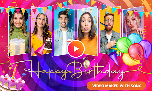 Android application Birthday Video Maker with Song screenshort