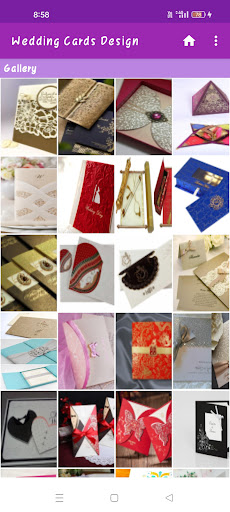 Android application Wedding Cards Design Gallery screenshort