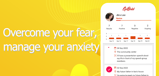 Android application GoBold: Overcome Fear with CBT screenshort