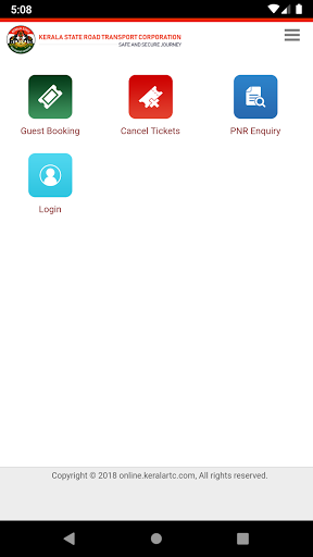 Android application Ente KSRTC screenshort