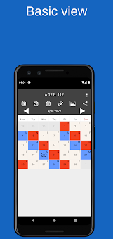 Shift calendar screenshot 1