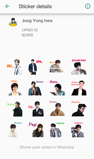 Jung Yong Hwa WA  Sticker