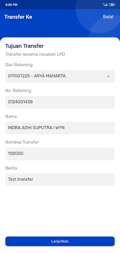 M-Banking Sedana Buana Screen 3