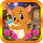 Orange Joey Kangaroo Escape