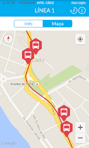 Screenshot 3 App Movilidad Urbana de Cádiz android