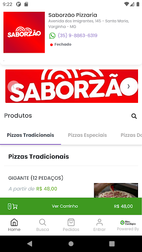 Saborzão Pizzaria Screen 3