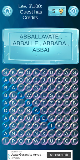 Crossword puzzle with words upside down