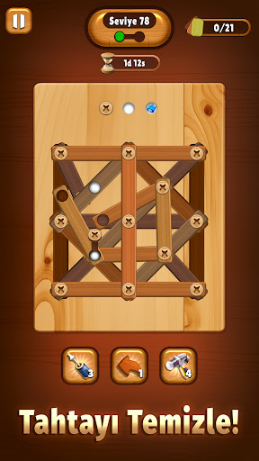 Screw Wood Puzzle - Nuts Bolts ekran görüntüsü