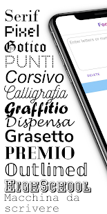 Anteprima dell'app