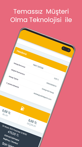 Android application Yakıt Depom screenshort